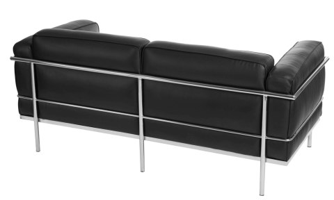 Sofa 2-osobowa Soft GC czarna skóra Sofa 2-osobowa Soft GC czarna skóra