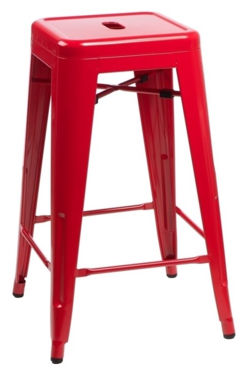 Hoker Paris 75cm. czerwony insp. Tolix Hoker Paris 75cm. czerwony insp. Tolix