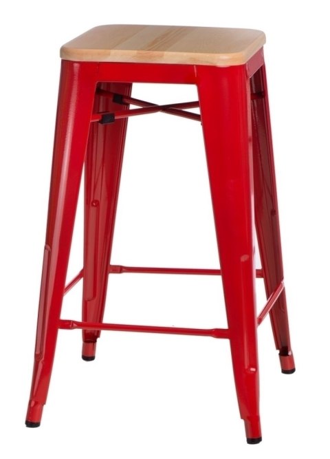 Hoker Paris Wood 75cm czerwony sosna natura Hoker Paris Wood 75cm czerwony sosna natura