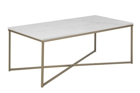 Stolik kawowy Alisma prostokąt Brass/Mar able Stolik kawowy Alisma prostokąt Brass/Mar able
