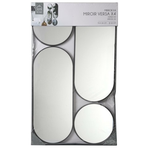 Zestaw 4 luster Deco Round czarny Zestaw 4 luster Deco Round czarny