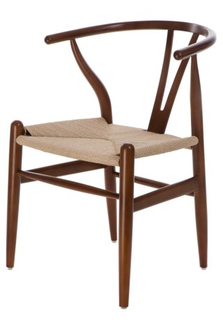 Krzesło Wicker Naturalne brązowe cieme i nspirowane Wishbone OUTLET