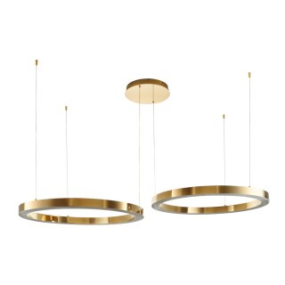 Lampa wisząca CIRCLE 60+80 LED złoty połysk na 1 podsufitce