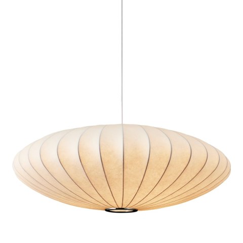 Lampa wisząca SILK FLAT biała 60 cm