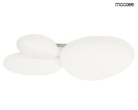 MOOSEE lampa sufitowa / plafon CLOUD 3 biała