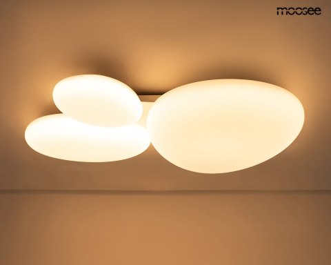 MOOSEE lampa sufitowa / plafon CLOUD 3 biała