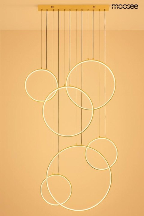 MOOSEE lampa wisząca CIRCULO SIX złota