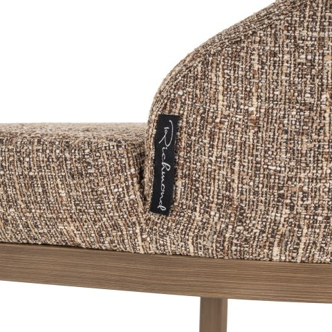 RICHMOND zestaw 2 krzeseł barowych BOLTON brown tweed