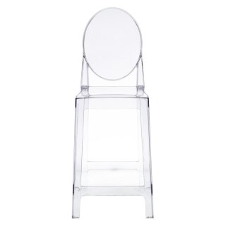 Stołek barowy Viki transparentny OUTLET