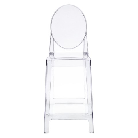 Stołek barowy Viki transparentny OUTLET