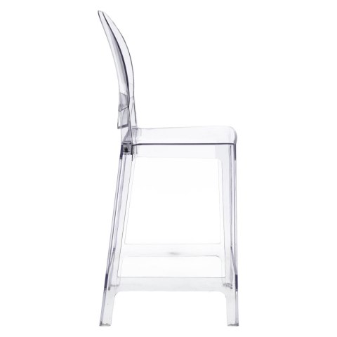 Stołek barowy Viki transparentny OUTLET