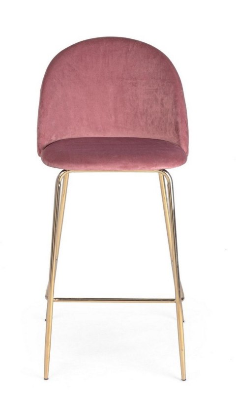 BIZZOTTO krzesło barowe CARRY VELVET różowe BIZZOTTO krzesło barowe CARRY VELVET różowe