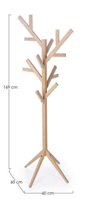 BIZZOTTO wieszak stojący DAIKI TREE beżowy