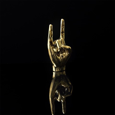 Dekoracja, figurka Dłoń Rock and Roll złota