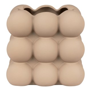 Doniczka/osłonka ceramiczna Kule L brązowa