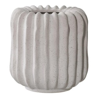 Doniczka/osłonka ceramiczna Lamell szara