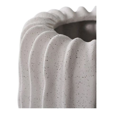 Doniczka/osłonka ceramiczna Lamell szara