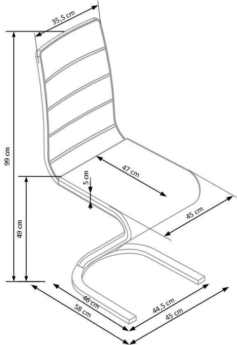 K194 krzesło czarny