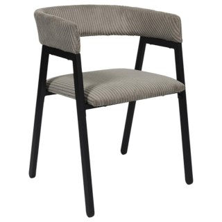 Krzesło Scott taupe/czarne sztruks