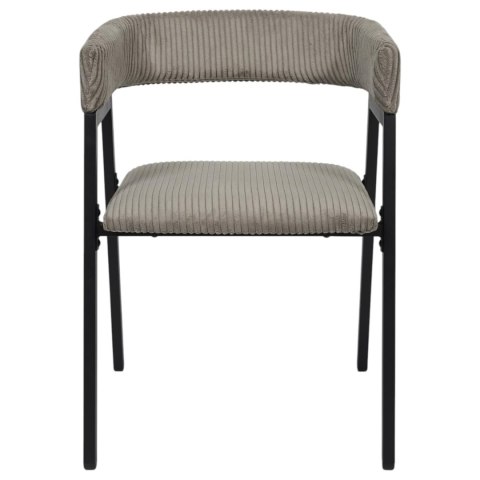 Krzesło Scott taupe/czarne sztruks