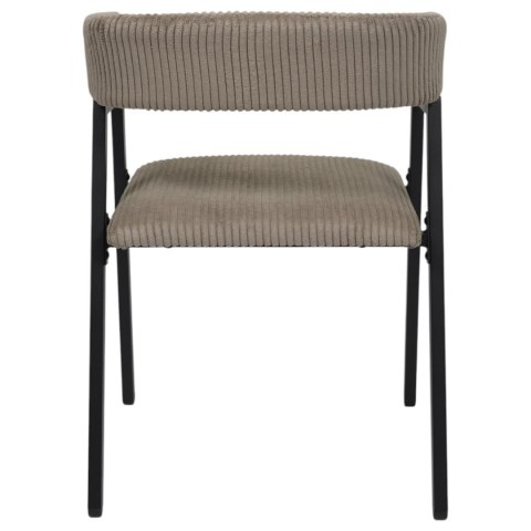 Krzesło Scott taupe/czarne sztruks