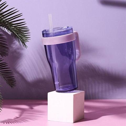 Kubek termiczny Mini Miami fioletowy transparentny