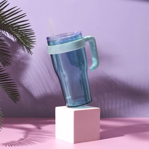 Kubek termiczny Mini Miami niebieski transparentny