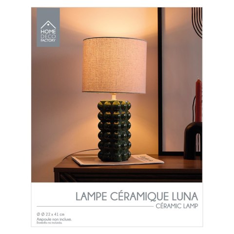 Lampka stołowa Ramil ceramiczna zielona