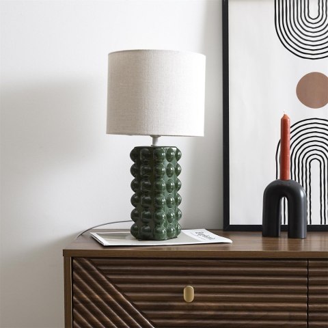 Lampka stołowa Ramil ceramiczna zielona