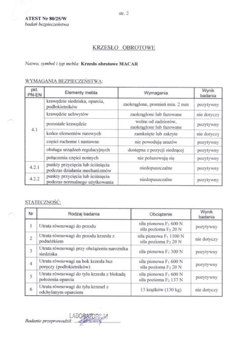 MACAR fotel gabinetowy, czarny