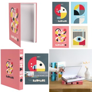 Pudełko książka Bauhaus szara