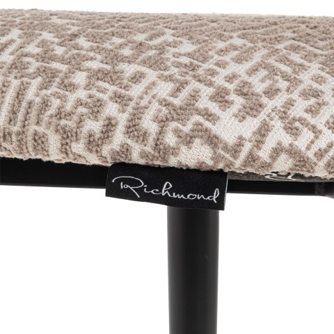 RICHMOND krzesło barowe DANTES 66 natural geo - trudnopalne