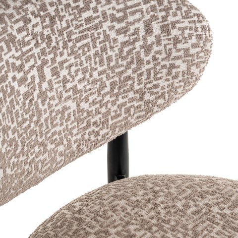 RICHMOND krzesło barowe DANTES 66 natural geo - trudnopalne