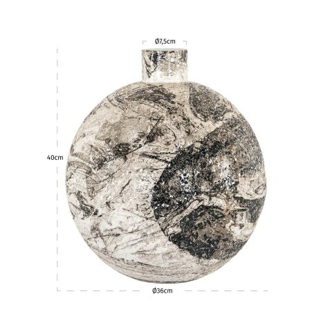 RICHMOND wazon DELISHA biały / czarny