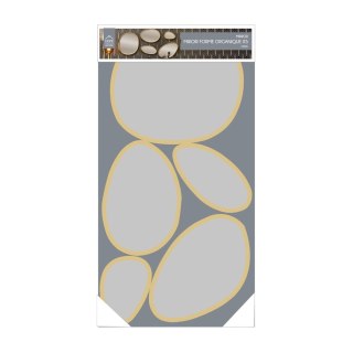 Zestaw 5 luster Organic Shape złote