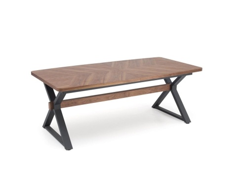 BARON stół rozkładany 200-350 cm orzech / czarny