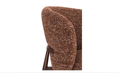 BIZZOTTO krzesło AMALIA brązowe / czerwone