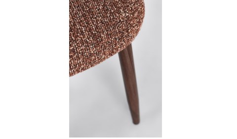 BIZZOTTO krzesło AMALIA brązowe / czerwone