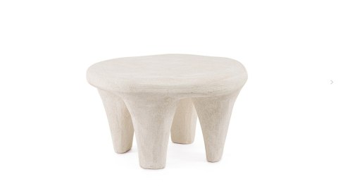 BIZZOTTO stolik kawowy ALBIN 66x60 beżowy