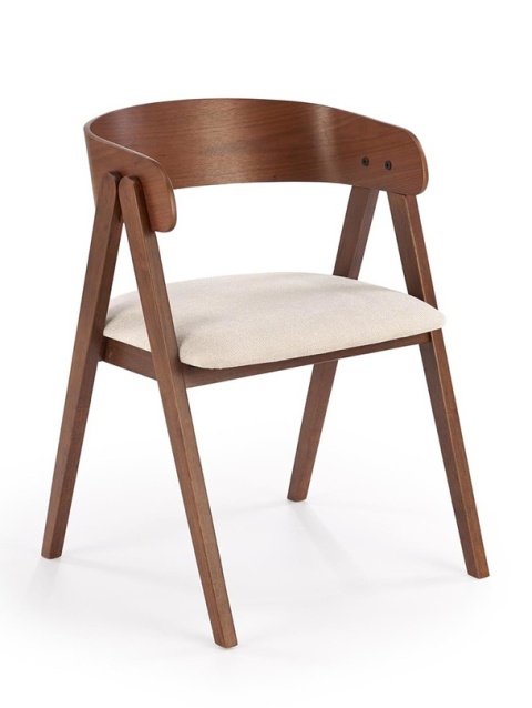 K562 krzesło orzechowy / jasny beżowy