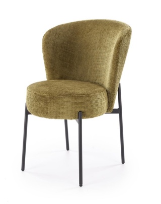 Krzesło K590 tapicerowane oliwkowy