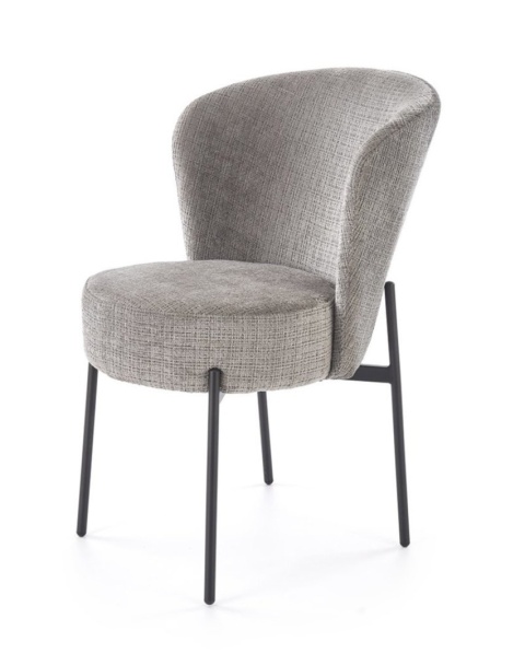Krzesło K590 tapicerowane popielaty
