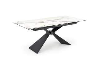 LUCIANO stół rozkładany 180-230 cm - blat biały marmur