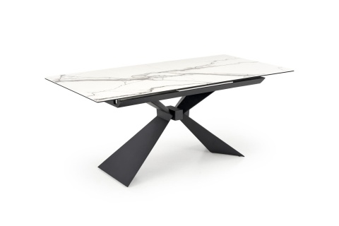 LUCIANO stół rozkładany 180-230 cm - blat biały marmur