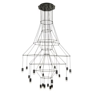 Lampa wisząca LINEA-20 czarna 120cm