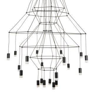 Lampa wisząca LINEA-20 czarna 120cm