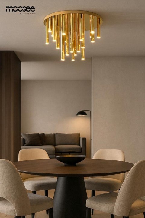 MOOSEE lampa sufitowa / plafon ORGANO 60 złota