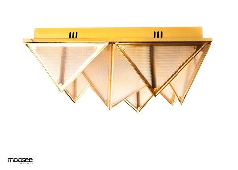 MOOSEE lampa sufitowa / plafon PYRAMIDS złota