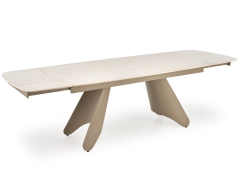 SALIX stół rozkładany 180-260 cm trawertyn / kaszmir