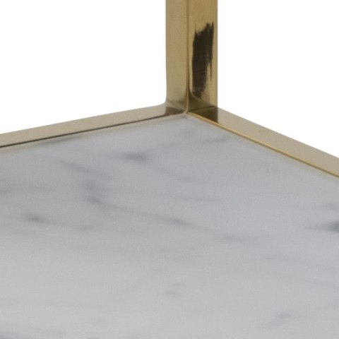 Szafka nocna Alisma biały/złoty OUTLET